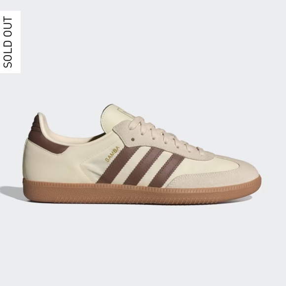 adidas | Shoes | Adidas Sambas Cream White Preloved Brown Wonder White ...